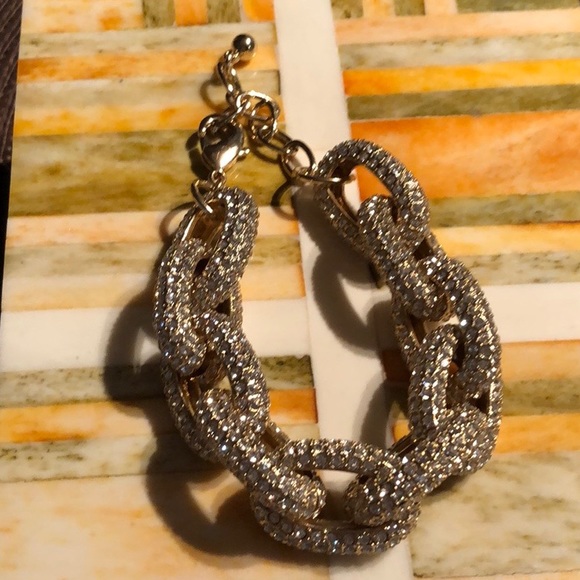 Ava & Aiden Jewelry Ava Aiden Pave Crystal Link Bracelet Poshmark
